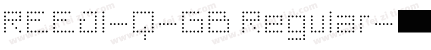 REEJI-Q-GB Regular字体转换